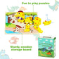 Wooden Dinosaur Puzzle Adventure 7 Preschool Learning Puzzles for Kids Ages 3+ Montessori Jigsaw Set