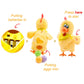 Plush Chicken Laying Eggs Toy Electric Stuffed Animal Crazy Chick Doll with Sound Music for Boys Girls (29.05cm)