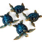 Stealstreet 4.25' Sea Turtle Decorative Figurines, Set Of 4 - Blue