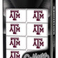 Masterpieces Game Day - Ncaa Texas A&M Aggies - 28 Piece Team Logo Double Six Domino Set
