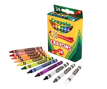 Crayola 24 Count Box Of Crayons Non-Toxic Color Coloring School Supplies (2 Packs)