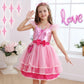 Itvti Girls Pink Cosplay Costume Dress Halloween Carnival Party Costumes With Accessories, 2-3 Years(Tag 100)