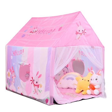 Naibrxh Kid Tent With Mat, Star Lights - Princess Tent For Girls Toy Toddler For Indoor &Outdoor Imaginative Games Playhouse Pin
