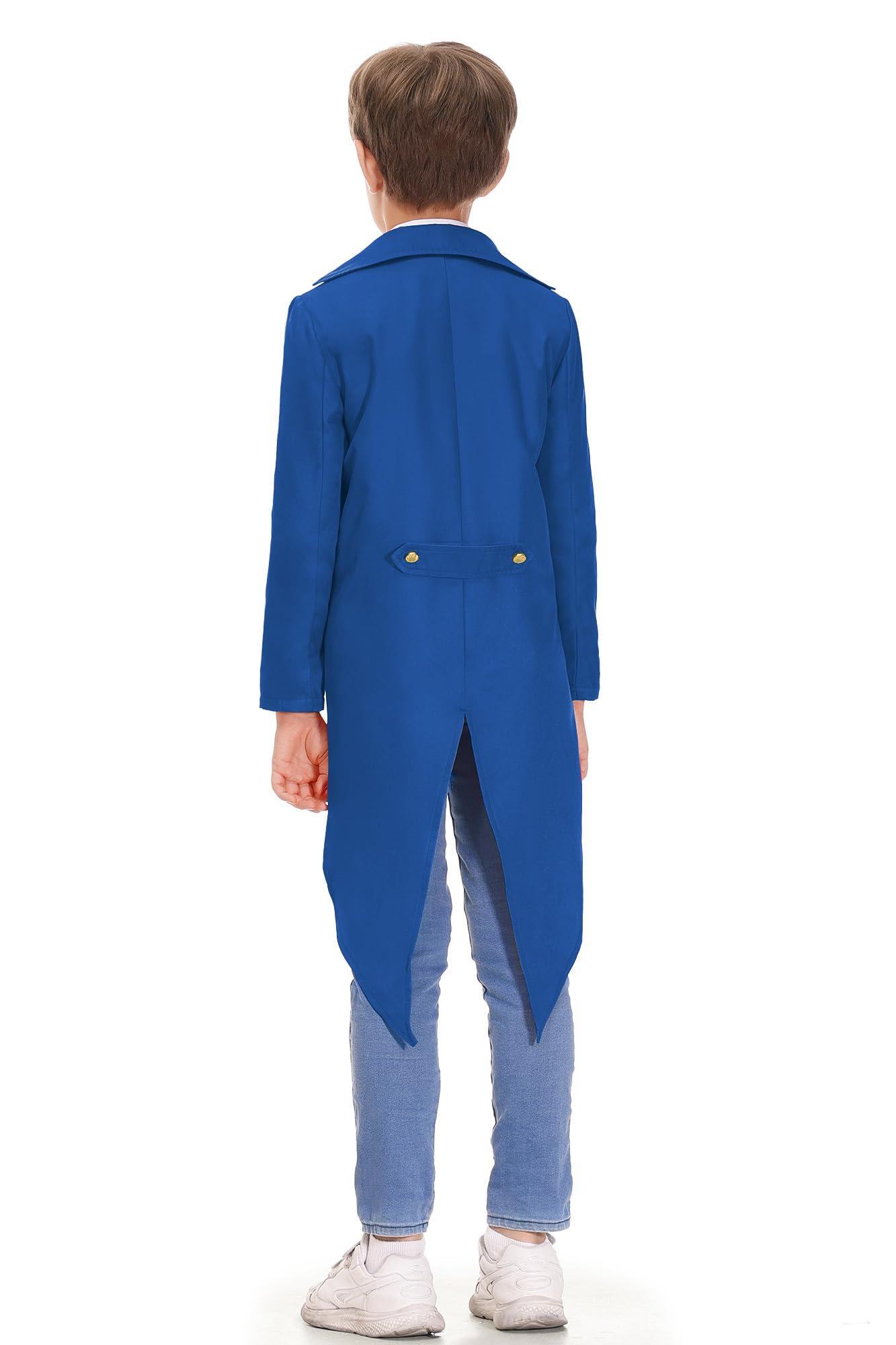 Besserbay Halloween Boys Steampunk Gothic Renaissance Medieval Jacket Retro Vampire Tailcoat Blue 4 Years