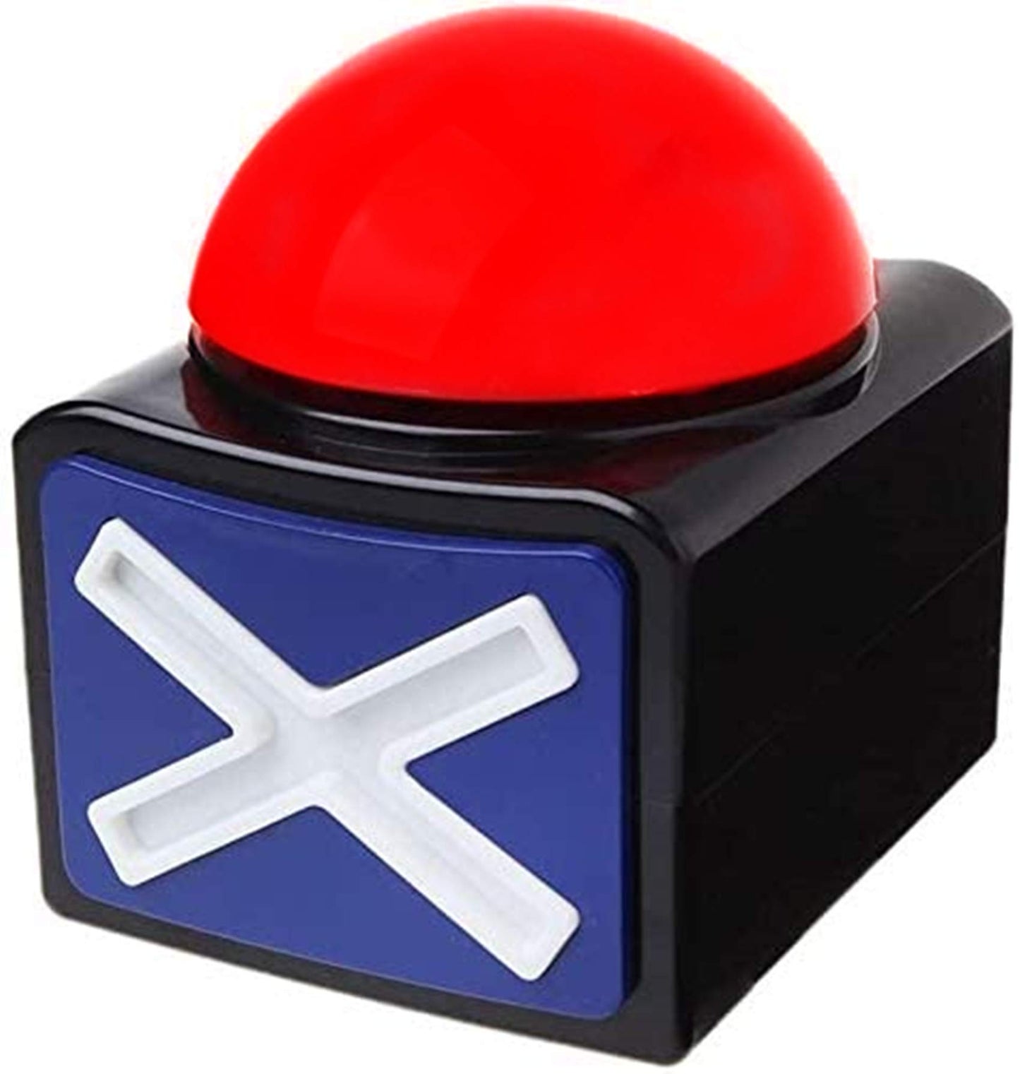 Ribosy Game Answer Buzzer, Game Buzzer With Lights And Sound Trivia Quiz Got Talent Buzzer, Buzzer Buttons For Game Show (Red-Black (1 Pack))