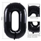 Smlpuame 40 Inch Black Number 14 Balloon, Aluminum Foil Digital Balloon for Birthday Party & Wedding Anniversary Decorations