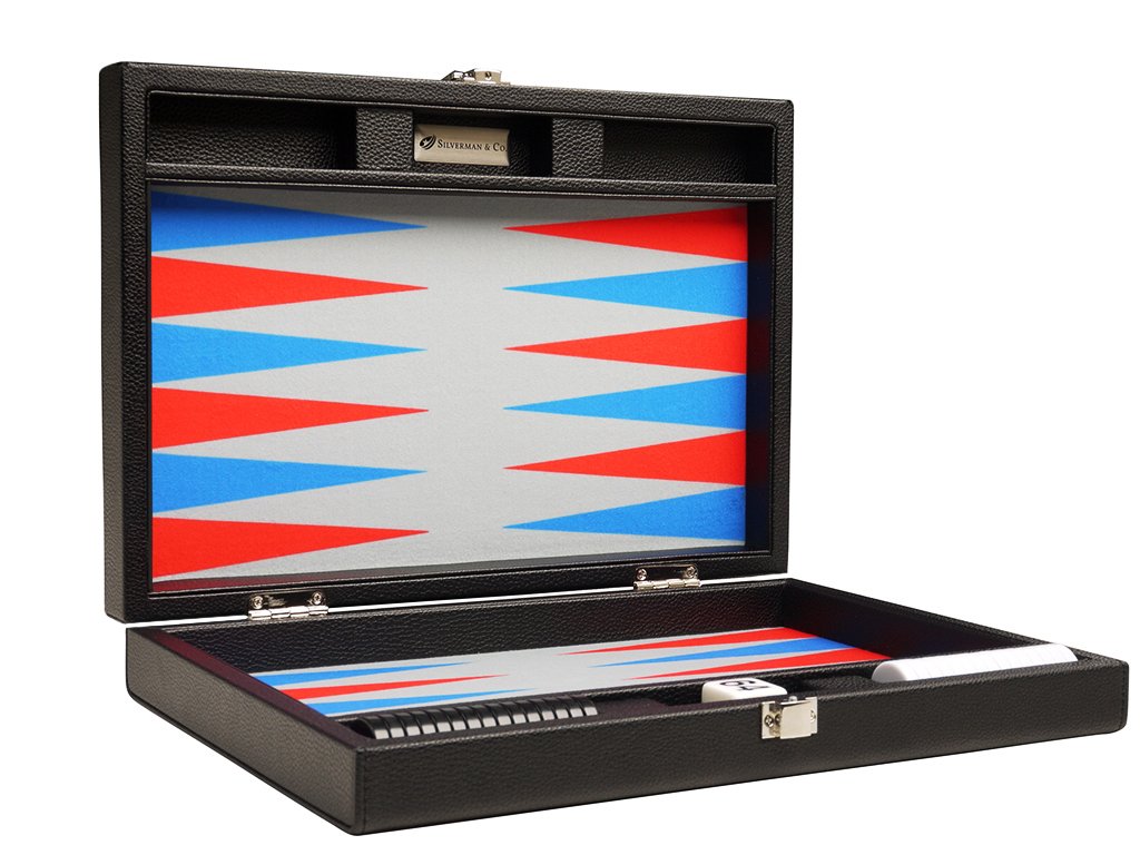 13-inch enhanced Backgn Set - Travel Size - Black Board  Scarlet Red and Patriot Blue Points