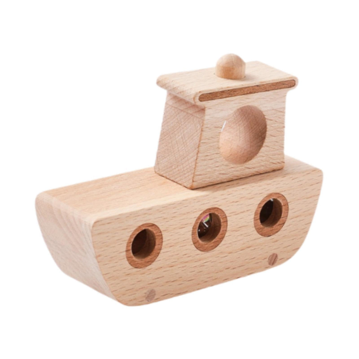 Trendivibe Wooden Baby Ship Toy Sensory Toy Fine Motor Early Learning Baby Toy For Infant| Baby Learning Toy | Infant Activity T
