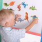 Dinosaur Magnets - Fridge Magnets For Kids -15 Large Fridge Magnets For Toddlers -Refrigerator Magnets For Kids- Baby Magnets Animal Magnets Kids Magnets - Toddler Toys Magnetic Toys Baby Toys