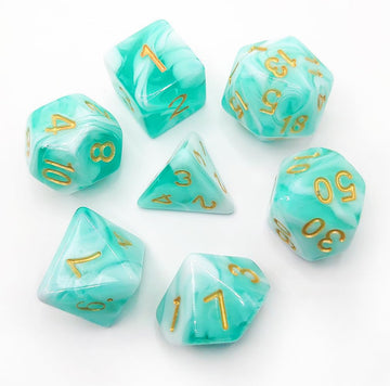 Vvpesca Dnd Dice Set Of 7- Unique Pastel Polyhedral Dice For D&D, Dungeons And Dragons, Role Play Games, Rpg, Mtg Accessories - 
