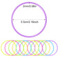 Sratte 300 Pcs Silicone Jelly Bracelets Bulk Rainbow Glow Neon Stretchable 80S Bracelets Multicolor Accessories Bands Hair Ties