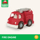 Battat- Wonder Wheels- Fire Truck - Red Fire Truck Toy With Moveable Ladder & Basket - Classic Rescue Vehicle For Toddlers, Kids