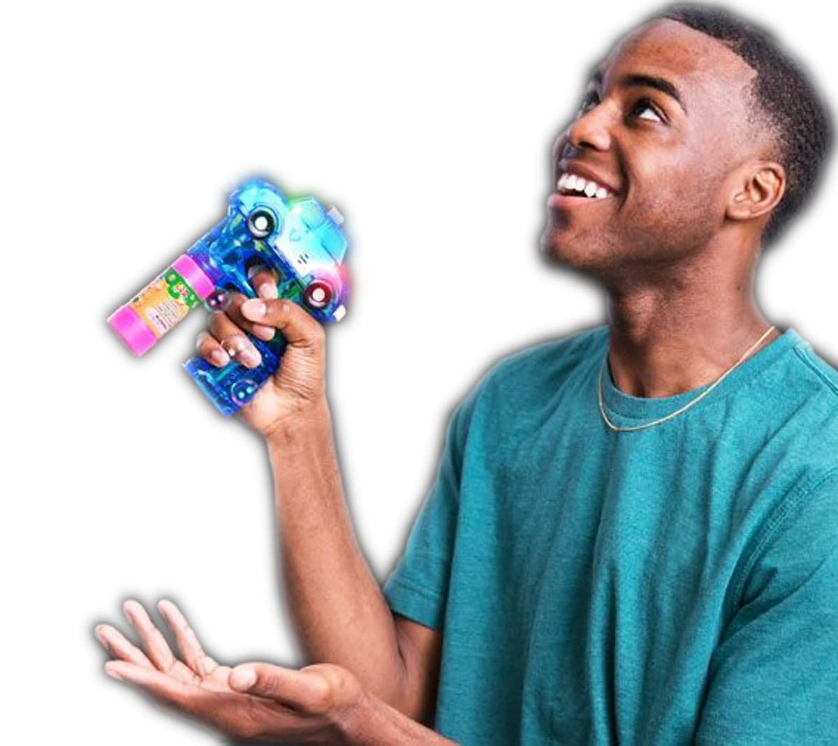 blinkee A Light Up Police Car Bubble Machine Blower with Sound Effects