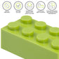 1100 Pieces Building Bricks, Compatible With Lego Classic Building Blocks Bulk With Baseplates, Doors Windows And Wheels, Stem C