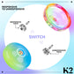 Crystal Yoyo K2 - Pack Of 2 Responsive Yoyos For Kids Beginners, Dual Purpose Plastic Yoyo With Extra Unresponsive Yo Yo Bearing