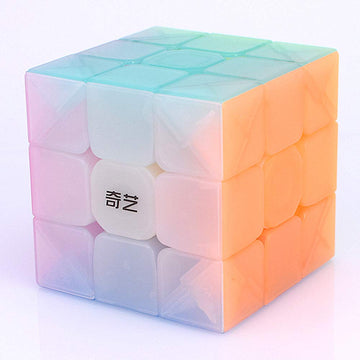 Liangcuber Qy Warrior S 3X3 Speed Cube Warrior W Upgraded Version 3X3 Puzzle Cubes (Warrior W 3X3 Jelly)