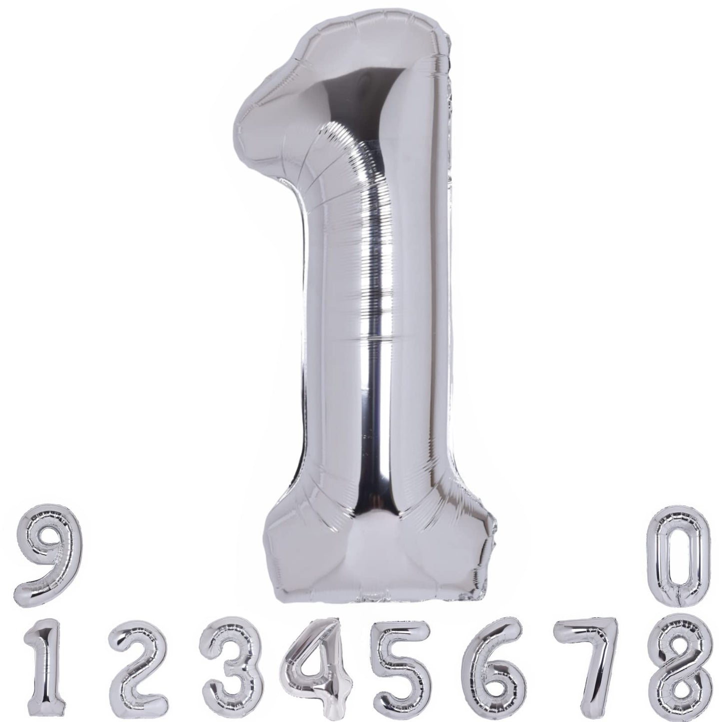 40 Inch Number 12 Balloon Silver Jumbo Giant Big Large Number 21 Foil Mylar Silver Balloons 12Th Birthday Party Anniversary Deco