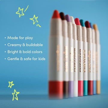 Evereden Kids Face Color Luxe Gift Set - Clean & Vegan Kids Make Up Kit for Girls - Non Toxic Kids Makeup Set - Girls Makeup Set