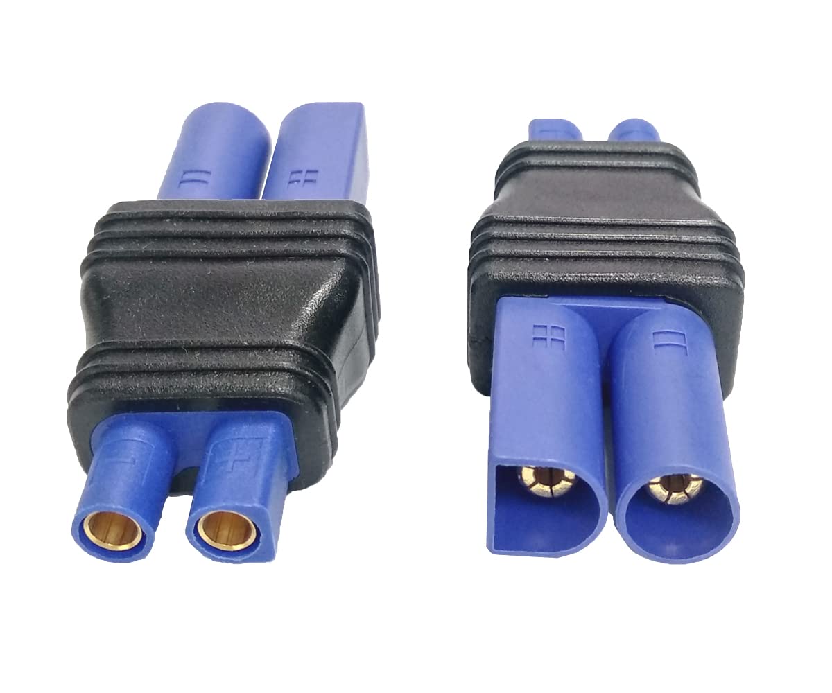 Woodguilin Ec5 Male Plug To Ec3 Female Connector Plug Adapter For Rc Lipo Battery Ec5 Plug To Ec3 Connection(2 Pack Ec5-Ec3)