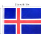 Iceland Flag Icelandic Flag,100Feet/76Pcs National Country World Pennant Flags Banner,Party Decorations Supplies For,Bar,Indoor