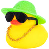 Wonuu Rubber Duck Car Ornaments - Duck Car Dashboard Decorations With Soccer Court Hat Necklace And Sunglasses