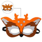 Jtnohx Felt Animal Masks, 10 Pcs Halloween Mask, Animal Costume For Birthday Party Supplies (Sika Deer Mask)