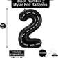 Race Car Number 2 Balloons,40 Inch Racing Car 2 Birthday Balloons Two Fast Balloon Race Track Black 2 Balloon Number For Cars Theme Birthday Party