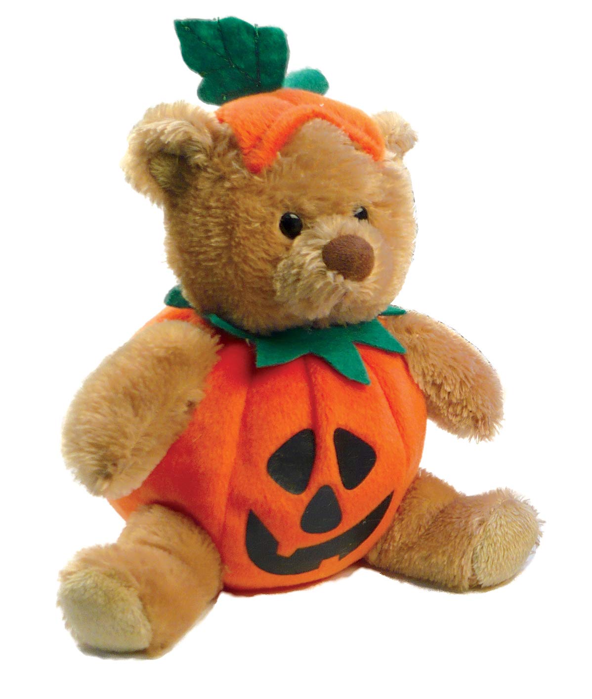 Plushland Halloween Plush Stuffed Animal Teddy Bear In Pumpkin Costume- Soft Toy - Gifts For Kids - 9 Inches
