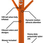 LookOurWay Air Dancers Inflatable Tube Man Set - 10ft Tall Wacky Waving Inflatable Dancing Tube Guy with 12-Inch Diameter Blower for Business Promotion - Orange