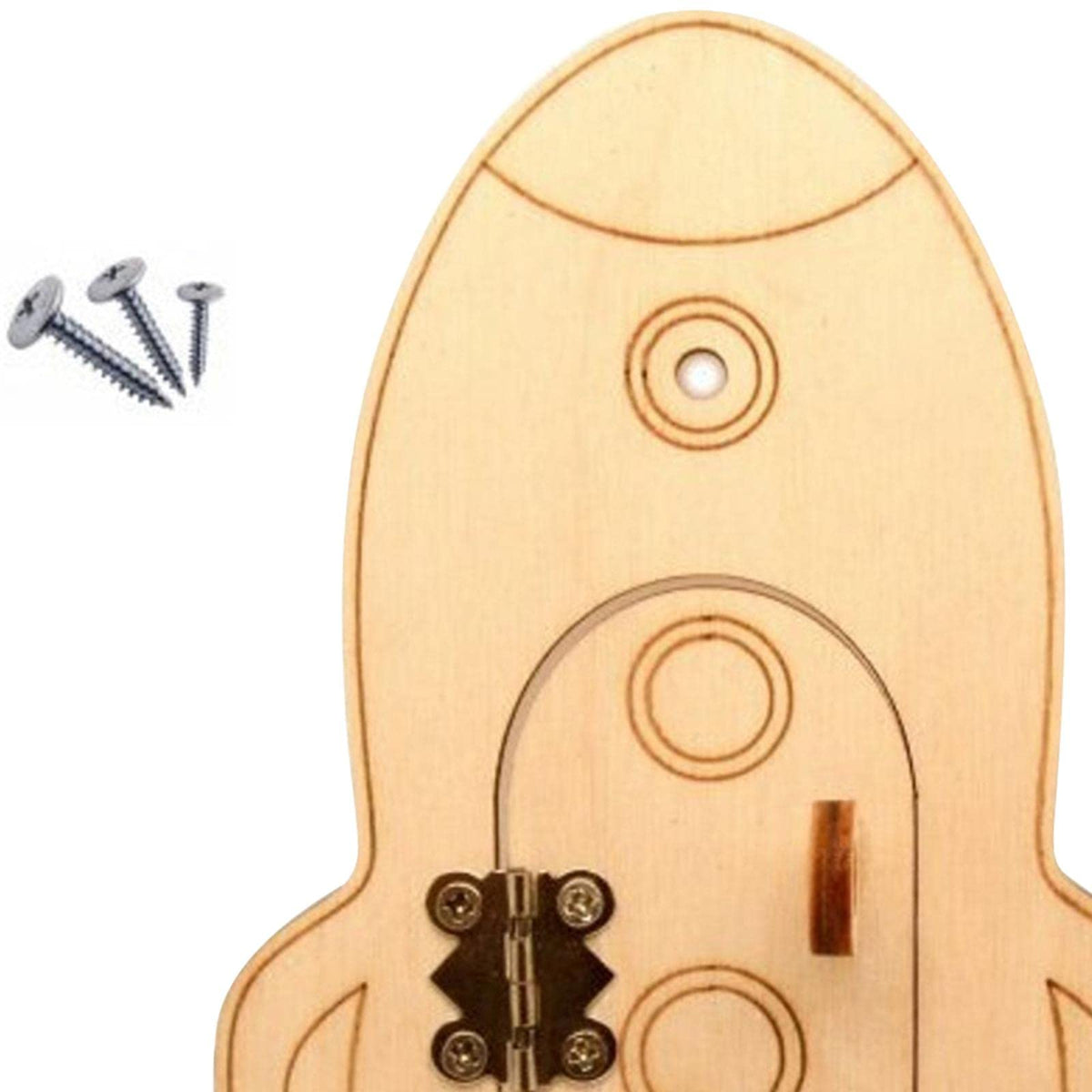 Merishopp Kids Busy Board Diy Accessories Sensory Toys For Toddler Holiday Gifts Rocket| Baby Learning Toy | Infant Activity Toy