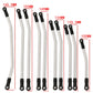 RZXYLRC 313mm Wheelbase 10Pcs Stainless Steel Link Rod Linkage for 1/10 RC Axial SCX10 II AX90046 AX90047 Rock Crawlers Metal Up