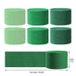 AIM & GGKK Green and Light Green Crepe Paper Streamers 1.8 Inch Widening 6 Rolls Party Streamer Festival Party Decorations,a rol