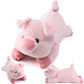 gnomantic Pig Weighted Stuffed Animals - 22 Inch 4.5 Pounds Weighted Plushies Pig - Big Plush Stuffed Animals Pillow - Cute Plush Toys Gifts for Kids & mature-themeds