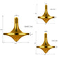 CHEETOP Stainless Steel Spinning Top  enhanced Exquisite Perfect Balance Well Made Metal Desk EDC Little Fidget Toy  Spin Long Time Over 6 Minutes  Great Value (Bronze  3PCS Large + Medium + Small)
