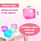 2Pack Stress Cube Squishy Stress Balls For Kids Ice Cubes Squishy For Adults Sensory Fidget Toy For Your Best Mellow And Chill S