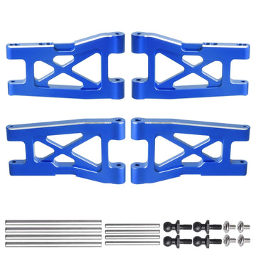 Hobbyfire Aluminum Front & Rear Suspension Arms 4-Pack Upgrades for 1/18 Traxxas LaTrax Teton Desert Prerunner SST, Replace Part