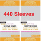 Sleeve Kings Standard Usa Card Sleeves 56 X 87 Mm (4X110 Pack, 440 Sleeves)