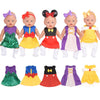 Sweet Dolly Baby Doll Accessories, 5 Doll Clothes, Mermaid Princess Dresses Outfits For 15 Inch To 18 Inch Dolls, 15 Inch Baby D