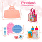 Baby Doll Accessories Magic Bottle Set - 13 Pieces Doll Feeding Pretend Playset With Disappearing Milk & Juice Bottles, Pacifier