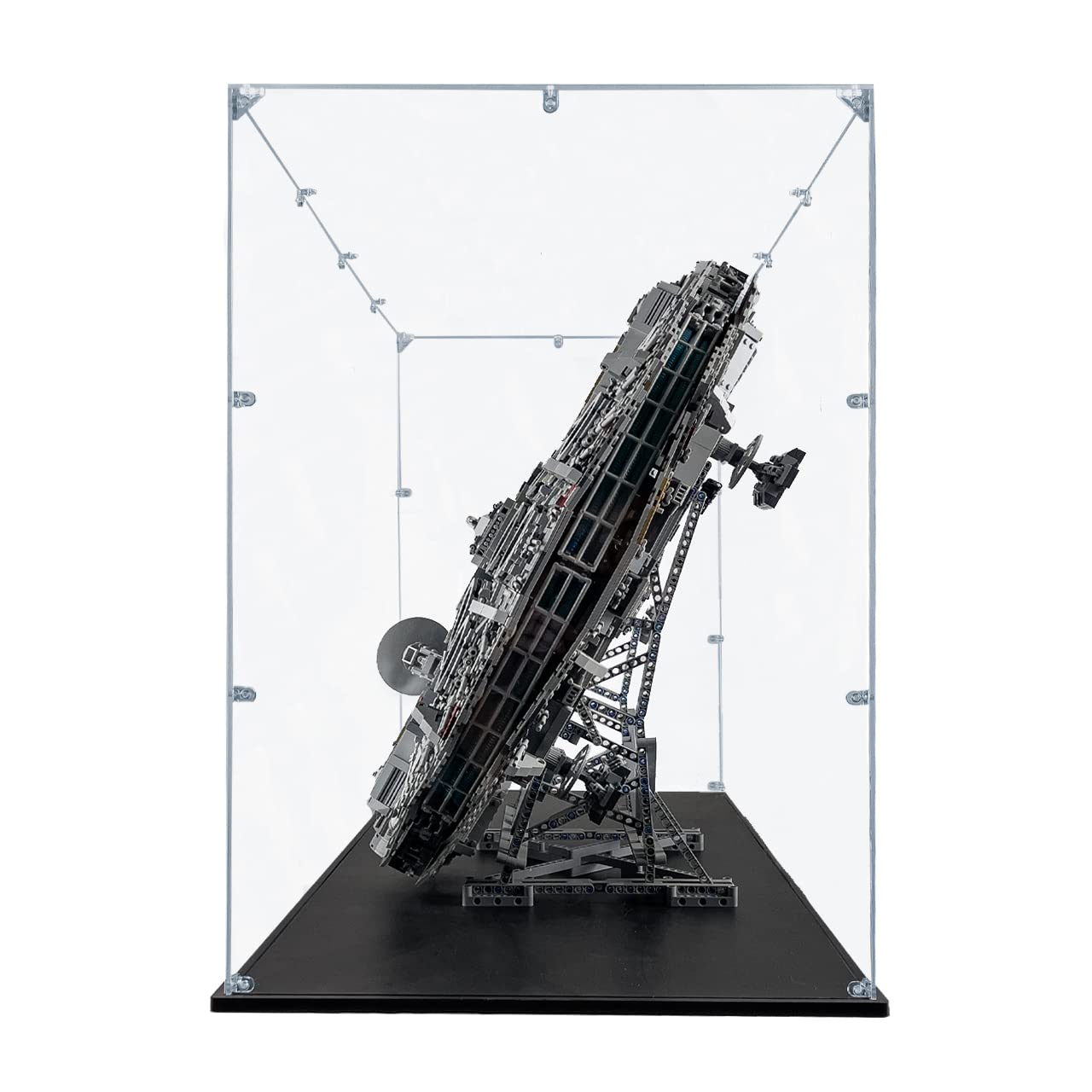 Songlection Acrylic Display Case For Millennium Falcon #75192 (Vertical), Dustproof Display Case (Case Only) (The Stand Is Not I