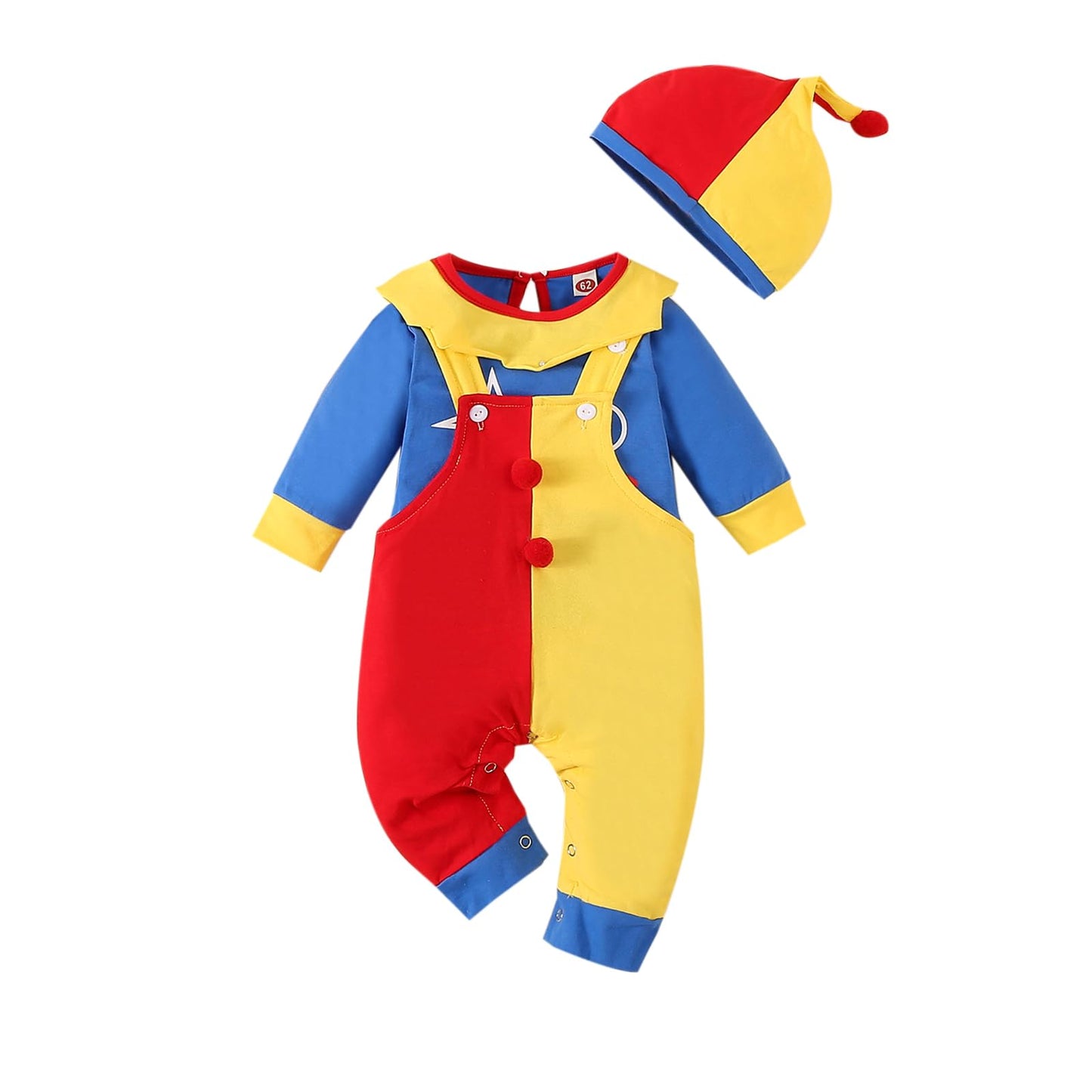 VINUOKER Baby Boy Halloween Clothes Halloween Clown Outfits,Baby My first Halloween outfits