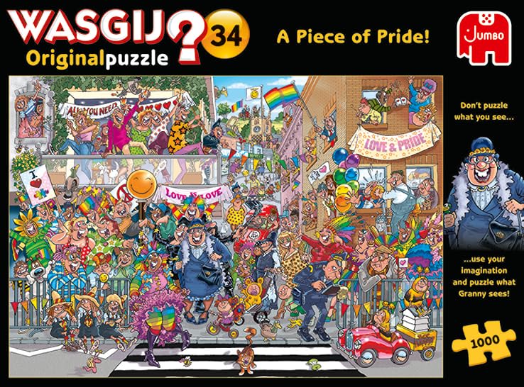Jumbo, Wasgij, Retro Original 34 - A Piece Of Pride, Unique Collectable Jigsaw Puzzles For Adults, 1,000 Piece