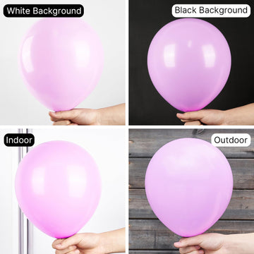 Partywoo Pastel Purplish Pink Balloons, 50 Pcs 12 Inch Purplish Pink Balloons, Purplish Pink Balloons For Balloon Garland Or Balloon Arch As Party Decorations, Baby Shower Decorations, Pink-Q04