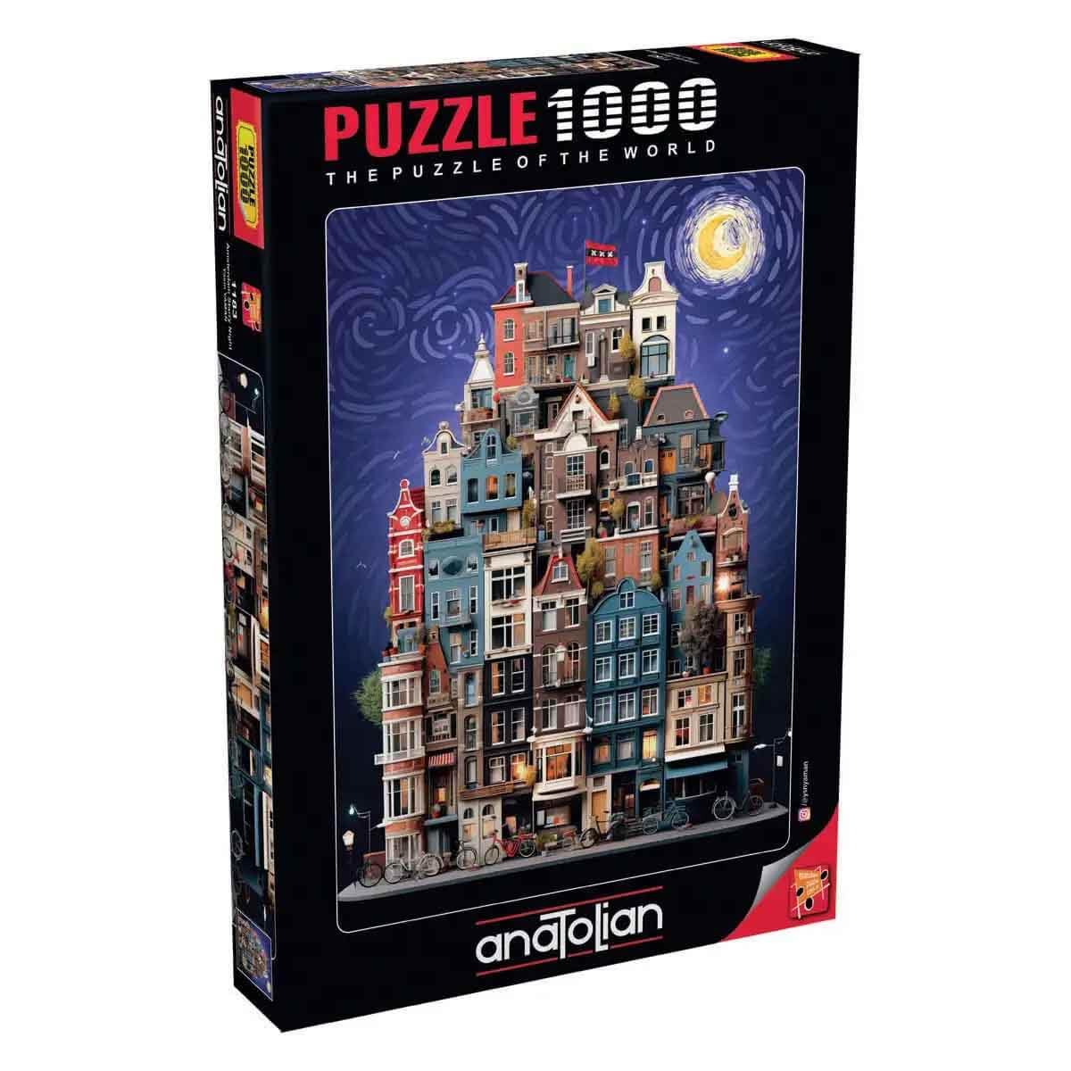 Anatolian Puzzle - Amsterdam Starry Night, 1000 Piece Puzzle, #1183