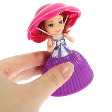 Ipetboom 3PCS Mini Beautiful Cake Doll Toy - Surprise Cupcake Princess Doll Toys - Transforming Scented Princess Dolls for Girls Funny Game Gift (Random)