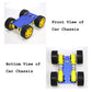 4Wd Robot Car Chassis Kit With Metal Robotic Frame & 4Pcs Tt Encoder Dc Motor For Arduino / Raspberry Pie / Microbit, Diy Remote