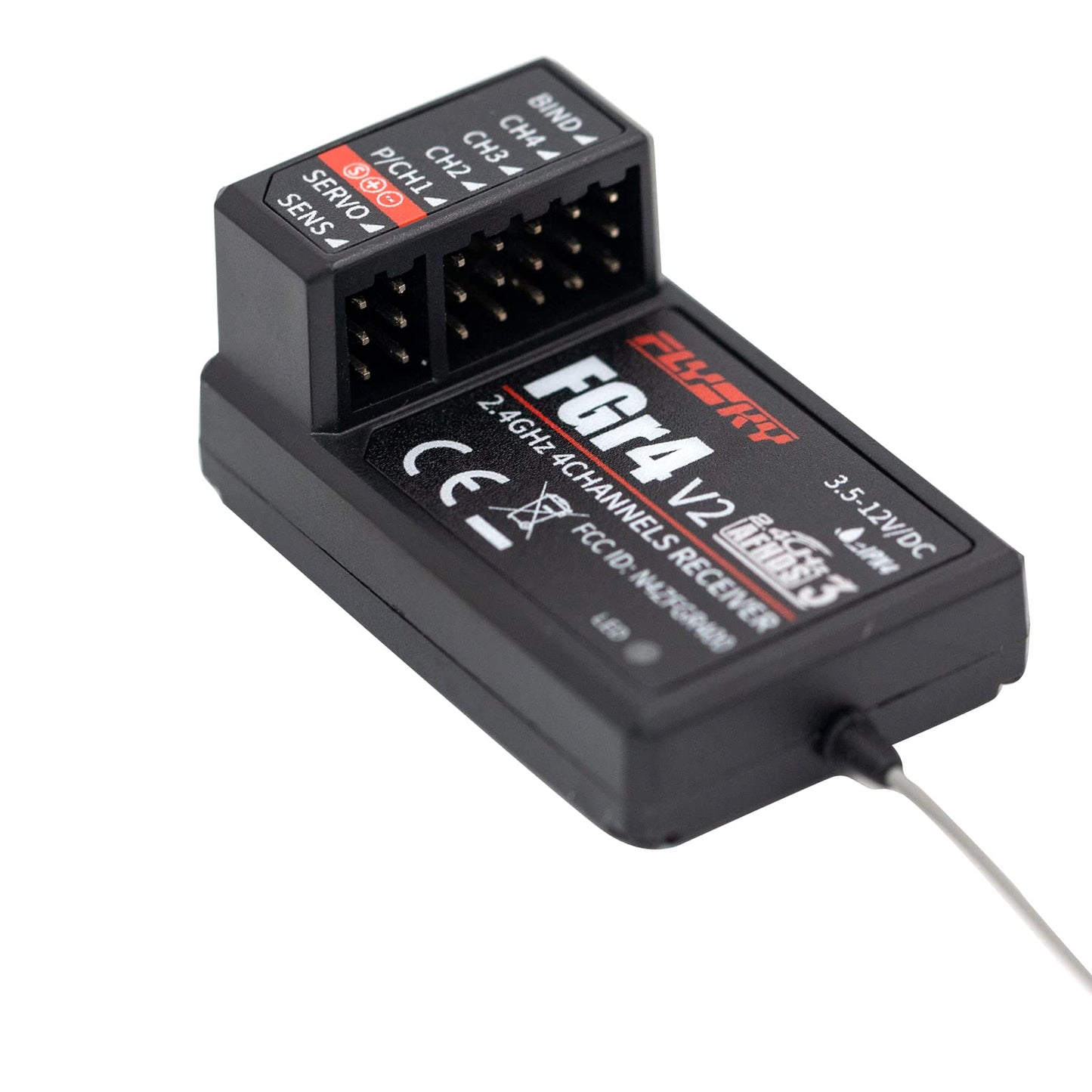 GoolRC Flysky FS-FGr4 V2 Receiver 2.4Ghz 4CH AFHDS3 Receiver for Flysky Noble FS-NB4 Transmitter