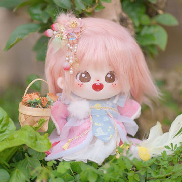 Niannyyhouse 20Cm Plush Doll Girl Humanoid Stuffed Body No Attribute 8' Normal Body Wearable Clothing Dress Up Gifts (A-7-Without Skeleton)
