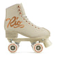 Rio Roller Rose Roller Skates - Unisex Indoor/Outdoor Quad Roller Skates For Women And Men (Mens 7 / Ladies 8, Cream/Rose Gold)