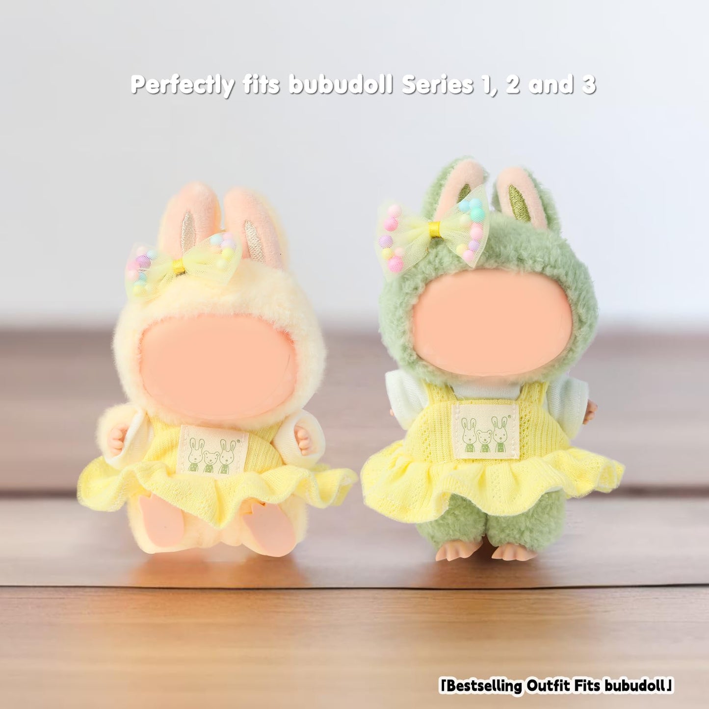 Ciunura 2025NEW Trendy Yellow Dress Clothes for bubudoll  Designed for bubuclothes  Multiple Stylish Outfit Sets for 5.9-6.7in Doll   Optimal for Your15&17cm Dolls Dress up (Yellow Skirt 3pc Set)